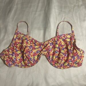Floral Underwire Bikini Top Old Navy Multicolor 3X